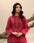 1 Piece Embroidered Khaddar Shirt Pret Winter-24