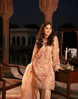 3 Piece Embroidered Organza Suit Pret SS - 25