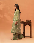 2 Piece Printed Linen Suit Unstitched Winter-24