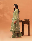 2 Piece Printed Linen Suit Unstitched Winter-24