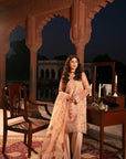 3 Piece Embroidered Organza Suit Pret SS - 25