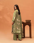 2 Piece Printed Linen Suit Unstitched Winter-24