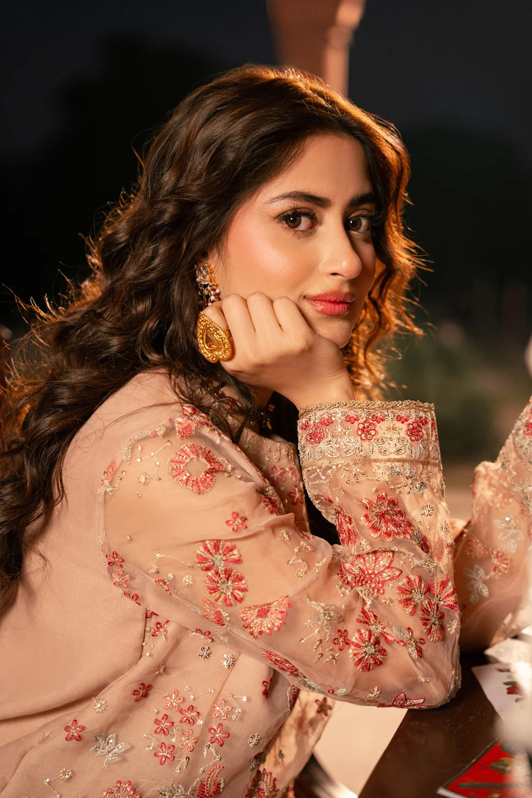 3 Piece Embroidered Organza Suit Pret SS - 25