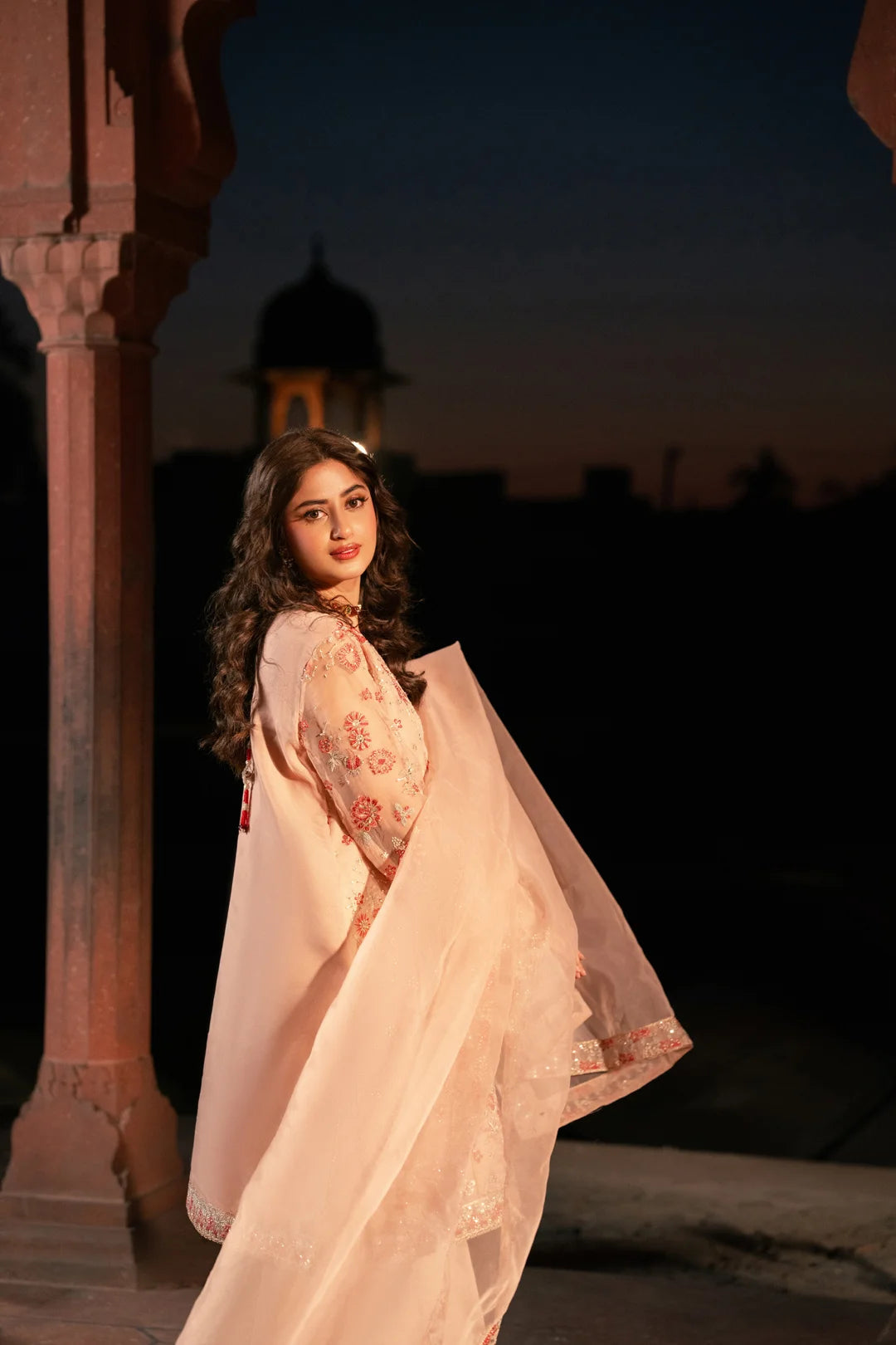 3 Piece Embroidered Organza Suit Pret SS - 25