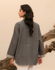 1 Piece Embroidered Khaddar Shirt Pret Winter-24