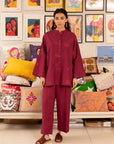 2 Piece Solid Lawn Co-Ord Set Pret SS - 25