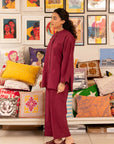 2 Piece Solid Lawn Co-Ord Set Pret SS - 25