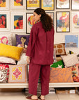 2 Piece Solid Lawn Co-Ord Set Pret SS - 25