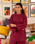 2 Piece Solid Lawn Co-Ord Set Pret SS - 25