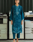 2 Piece Embroidered Khaddar Suit Pret Fall - 25