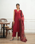 3 Piece Embroidered Lawn Suit