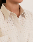 Schiffli Button-up Shirt