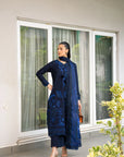 3 Piece Printed Embroidered Dobby Suit