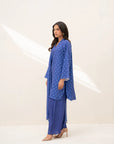 3 Piece Printed Linen Suit Beena