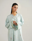 1 Piece Embroidered Lawn Kaftan