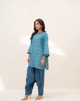 3 Piece Printed Linen Suit Beena