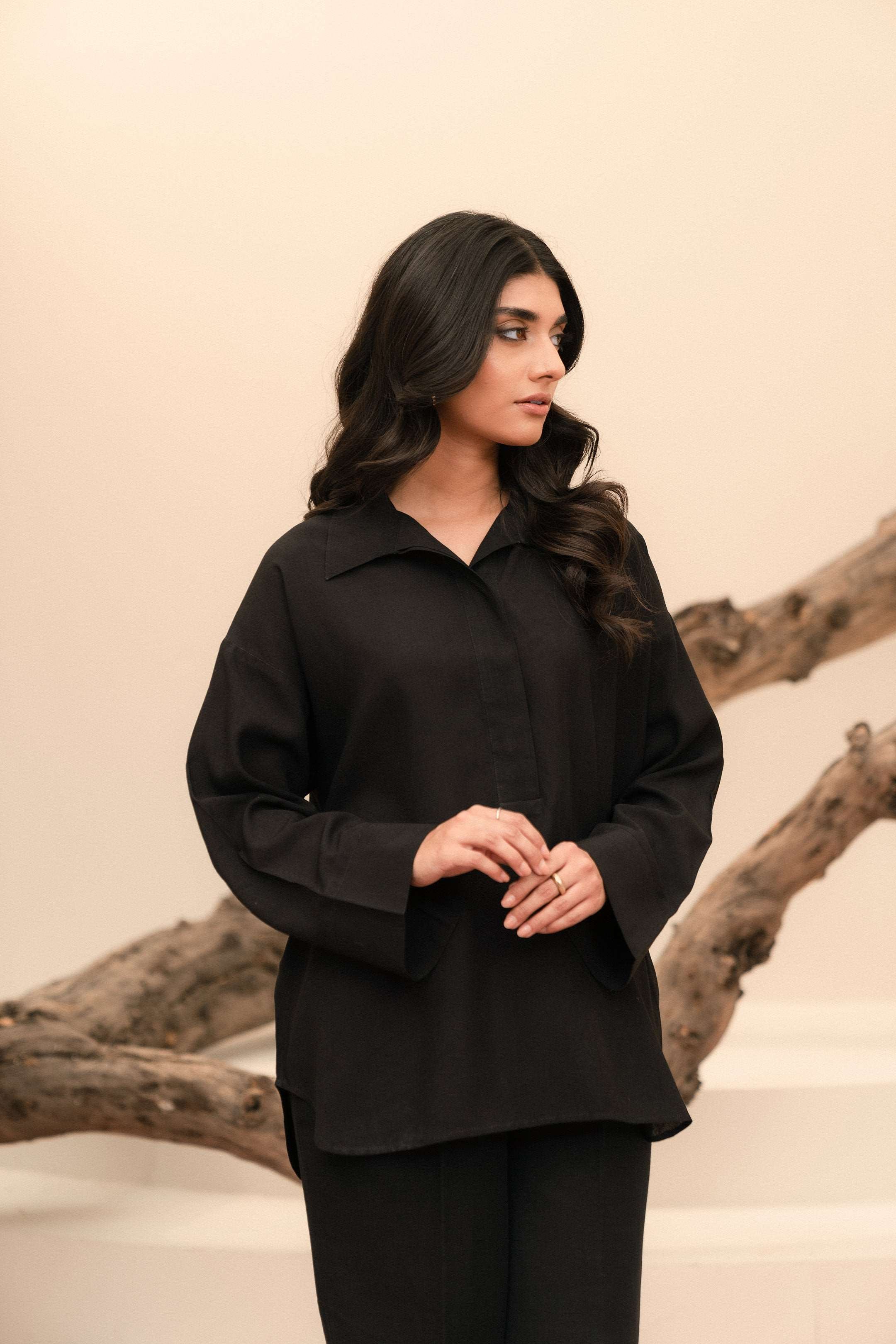 1 Piece Linen Shirt Pret Winter-24