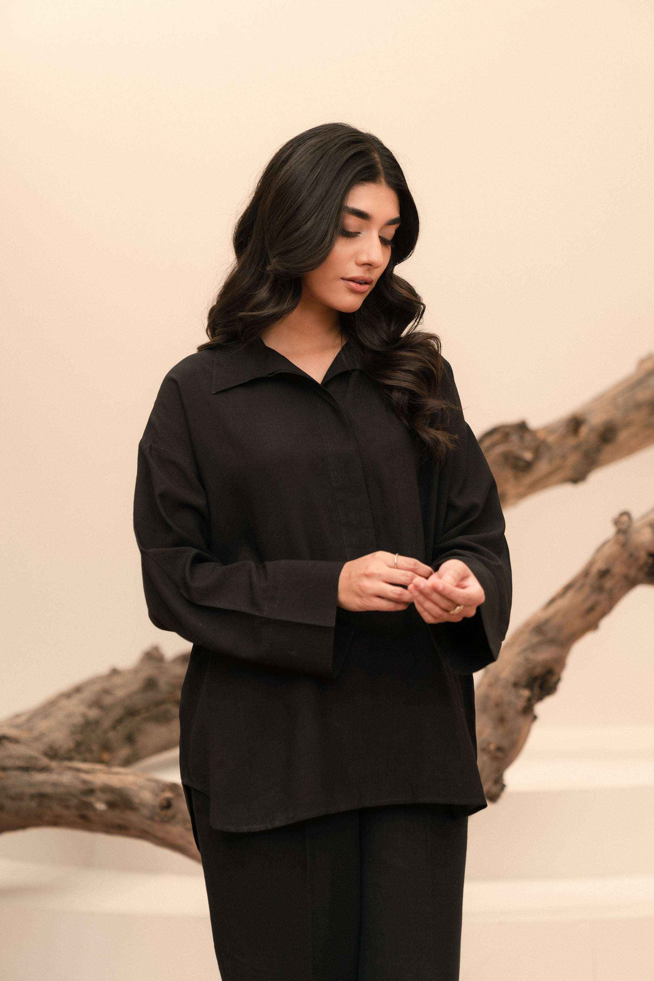 1 Piece Linen Shirt Pret Winter-24