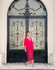Traditional Pakistani kaftan in embroidered raw silk Beyond East