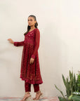 3 Piece Embroidered Chiffon Suit