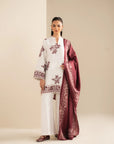 3 Piece Embroidered Khaddar Suit Unstitched Fall - 25