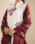 3 Piece Embroidered Khaddar Suit Unstitched Fall - 25