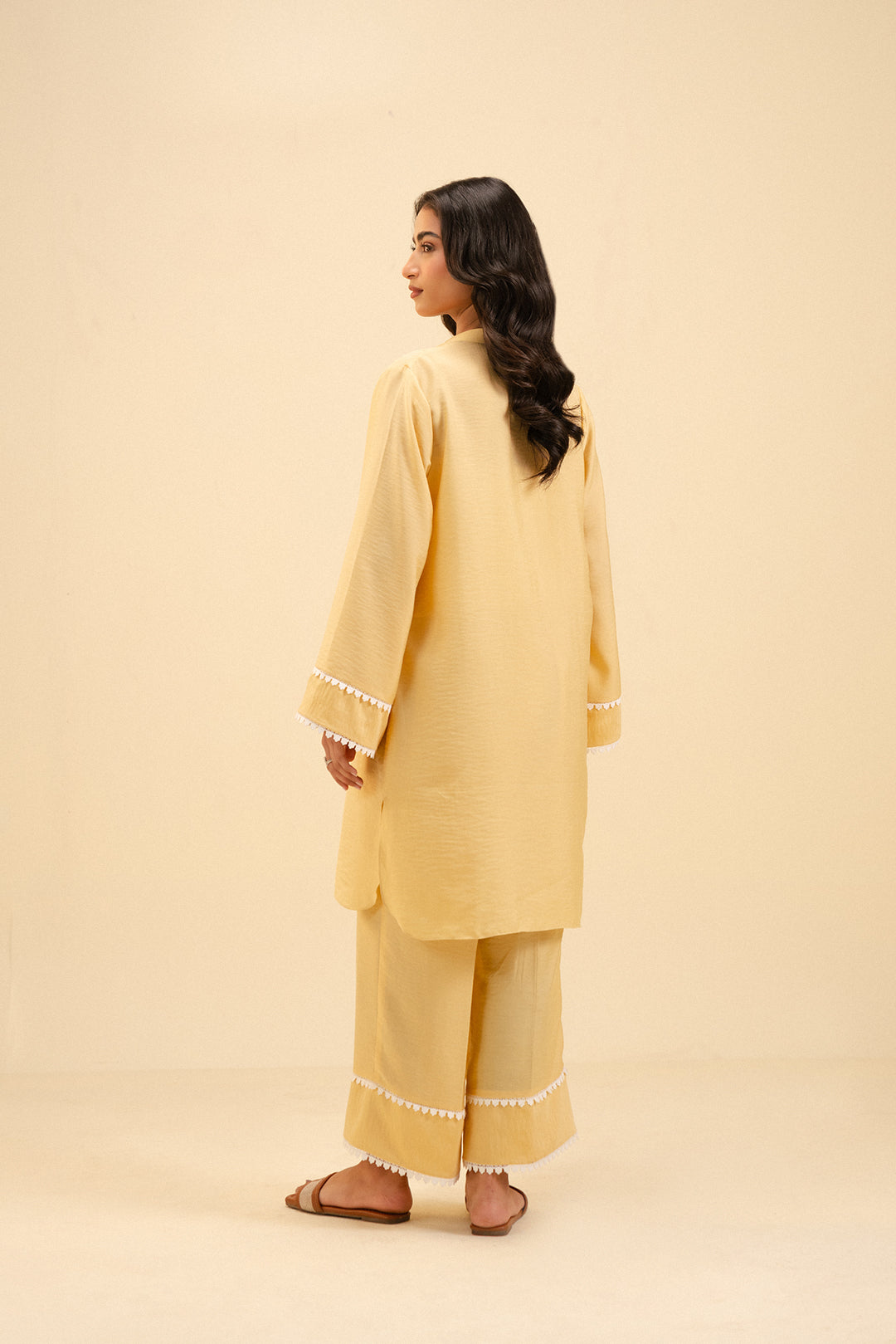 2 Piece Solid Viscose Suit Pret SS - 25