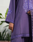 3 Piece Embroidered Linen Suit