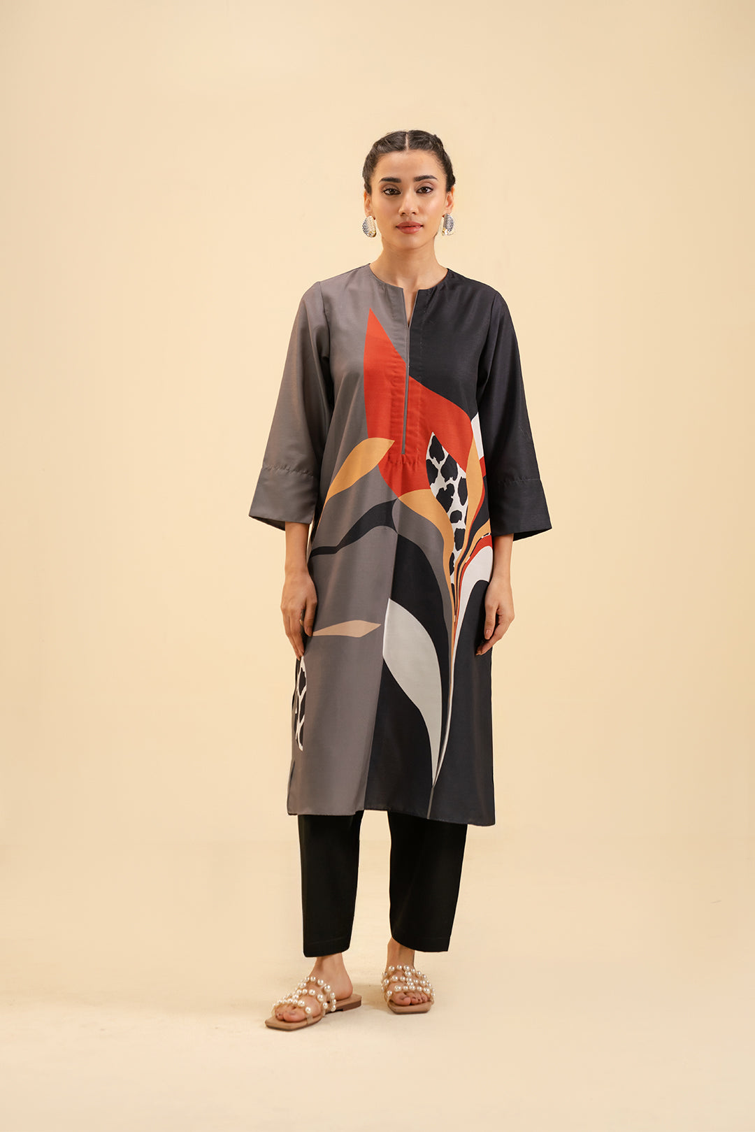 1 Piece Printed Shirt Pret SS - 25