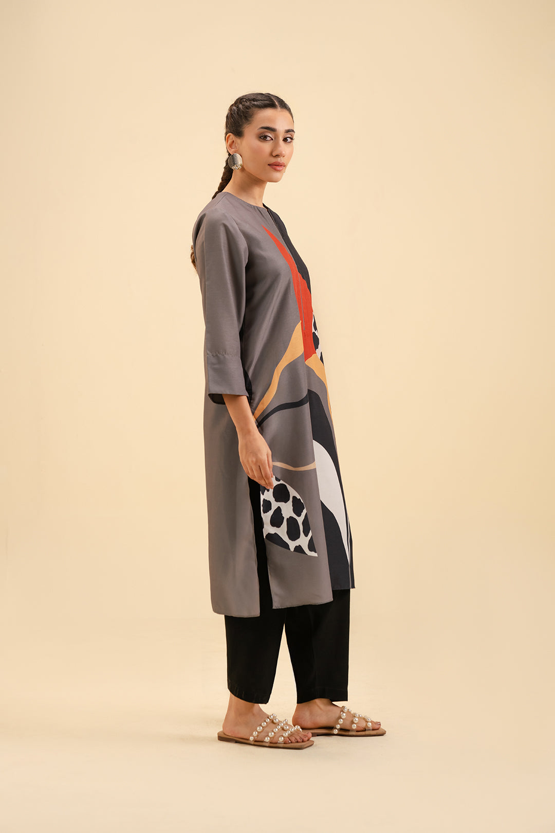 1 Piece Printed Shirt Pret SS - 25