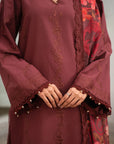 3 Piece Embroidered Lawn Suit