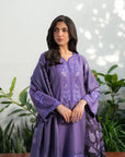 3 Piece Embroidered Linen Suit