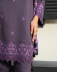 3 Piece Embroidered Linen Suit
