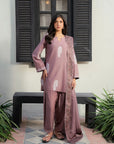 3 Piece Embroidered Linen Suit