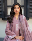 3 Piece Embroidered Linen Suit