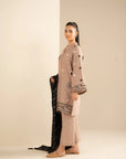 3 Piece Embroidered Khaddar Suit Unstitched Fall - 25