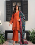 3 Piece Embroidered Linen Suit