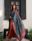 3 Piece Embroidered Linen Suit