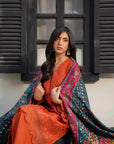 3 Piece Embroidered Linen Suit