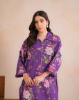2 Piece Printed Khaddar Suit Unstitched Winter-24