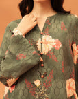3 Piece Printed Khaddar Suit Unstitched Winter-24