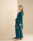 3 Piece Embroidered Khaddar Suit Unstitched Fall - 25