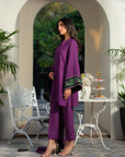 3 Piece Embroidered Linen Suit