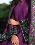 3 Piece Embroidered Linen Suit