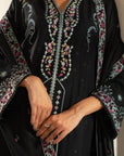 3 Piece Embroidered Linen Suit