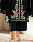 3 Piece Embroidered Linen Suit
