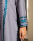 3 Piece Embroidered Linen Suit