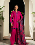 3 Piece Embroidered Cambric Suit