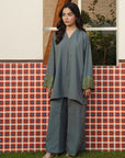 2 Piece Embroidered Co-Ord Set Pret SS - 26