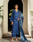 3 Piece Embroidered Linen Suit